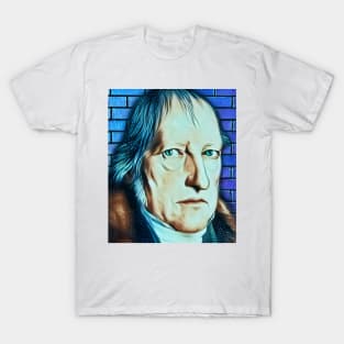 Georg Wilhelm Friedrich Hegel Abstract Portrait | Georg Wilhelm Friedrich Hegel Artwork 6 T-Shirt